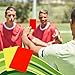 NQEUEPN Referee Cards Set, 2pcs Referee Penalty Cards with Card Holder Referee Score Book Whistle Pencil Soccer Referee Red and Yellow Warning Cards for Football Soccer Sports Game Men's Officials