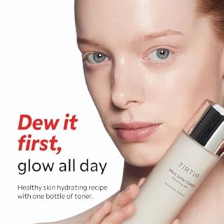 TIRTIR Milk Skin Rice Toner | Deep Moisturizing, Hydrating Toner for face, Niacinamide, Ceramide, Rice Bran Extract, Nature-Oriented Ingredients for Korean Skin Care, Vegan, 1.69 Fl Oz