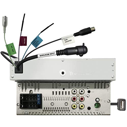 JVC KW-V66BT Apple CarPlay Android Auto DVD/CD Player w/ 6.8" Capacitive Touchscreen, Bluetooth Audio and Hands Free Calling, MP3 Player, Double DIN, 13-Band EQ, SiriusXM, AM/FM Car Radio