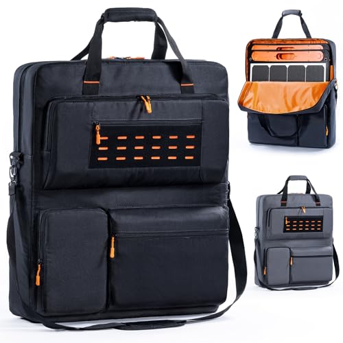 FRECOLSH Travel Carrying Case Compatible with Jackery SolarSaga 100W 100X 200W - Solar Panel Storage...