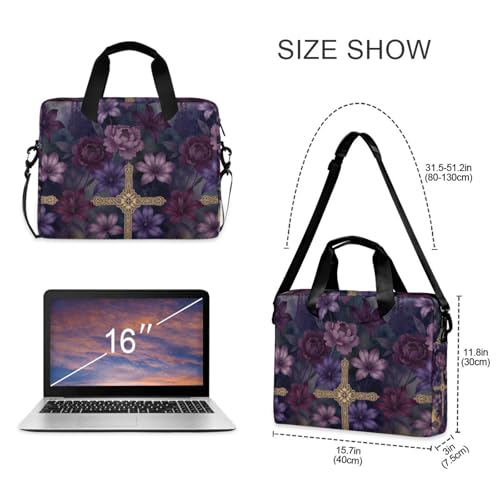 Bolso portátil para laptop 15.6 pulg morado miniatura 5