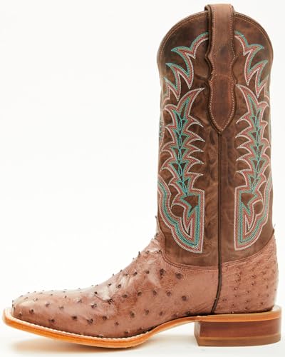 Justin Men's Chisolm Exotic Ostrich Western Boot Broad Square Toe - Je81723