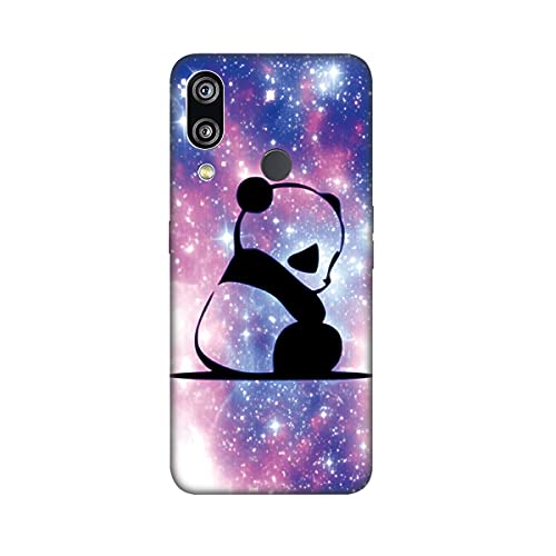 DiaryTown Cover per Huawei P20 Lite Silicone Morbida, Nero Cover Huawei P20 Lite Custodia con Disegni Animale Case Sottile TPU Antiurto Bumper Cellulare Protettiva Cover, Panda