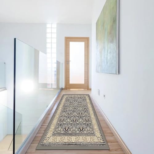 Alfombra pasillo antideslizante y lavable que atrapa la suciedad 6