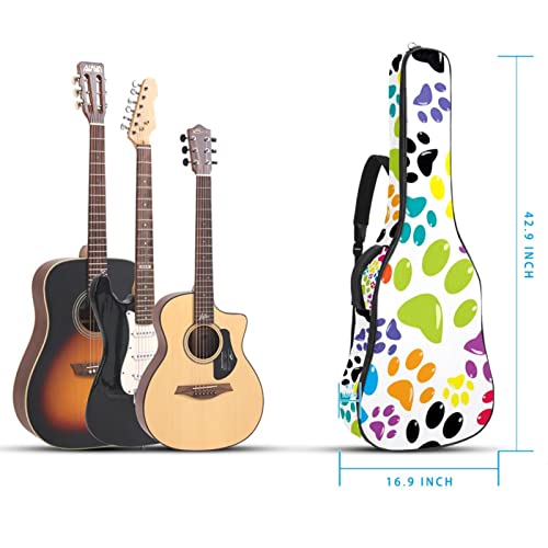 Hondank Housse imperméable pour guitare acoustique avec double bandoulière et poche Motif caméléons colorés et feuilles… - Les Beatles, Paul McCartney, John Lennon, RIngo Starr, George Harrison Hondank Housse imperméable pour guitare acoustique avec double bandoulière et poche Motif caméléons colorés et feuilles… – Image 6