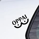 One Punch Saitama Oppai Vinyl Decal Sticker UV & Water Proof Gift Laptop Car Bumper Window Tumbler Accessories 5' USA Black