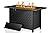 Shintenchi 43 Inch Outdoor Propane Fire Pit, 50,000 BTU Outdoor Propane Fire Table, CSA-Certified Steel Propane Fire Pit with Lid and Lava Rock for Garden, Yard, Camping, Pool Use, Black