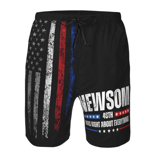 Newsom was Right About Everything Swimtrunks Gavin Newsom 2028 Men's Beach Shorts
