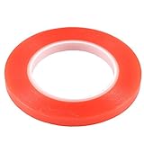 cinta adhesiva doble cara para celulares 3m Cinta adhesiva 3M de doble cara para Samsung, HTC, iPhone, iPad, teléfono, tableta, cámara, pantalla táctil LCD de cristal, 25 m, color rojo, 6 mm.