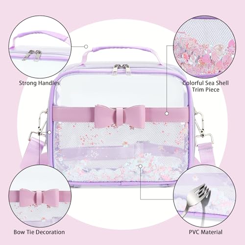 Clear Purses for Women Stadium Approved Clear Bags Small Crossbody Bag Handbags Transparent Tote Bag Wallet Pouch4