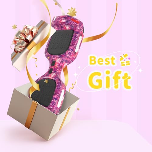 Image of SIMATE 6.5 inch Bluetooth Scooter, LED Lights & APP & Music Speaker, Long Battery Life, Gifts for Kids & Adults & Girls & Boys, for All Ages