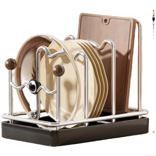 Soporte para tabla de cortar de acero inoxidable que elimina el desorden y acumulación de agua 2