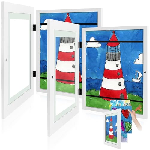 Golden State Art, 9x12 Kids Art Frames, Front-Opening Picture Frame