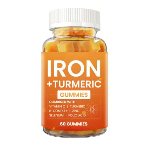 Gomitas de hierro para hombres y mujeres con complejo vitamínico para el cansancio