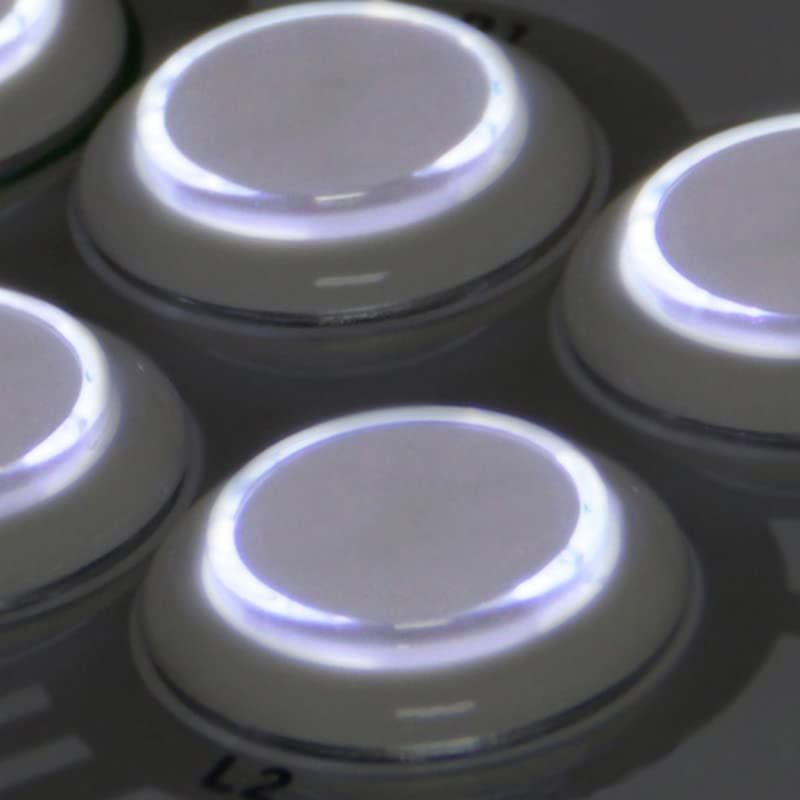 Image of 8 Pcs Original Qanba Illuminated Buttons Qanba Sanp In LED Buttons for DIY Cabinet Machine Arcade Machine 24MM /30MM (30MM, White Buttons+White LED)