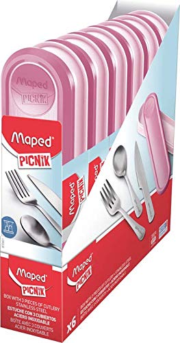 Kit Talheres Picnik Maped Rosa