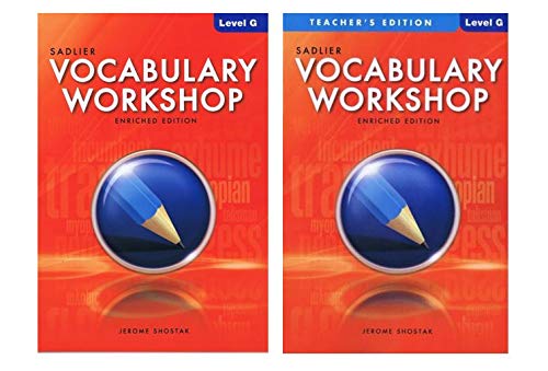 Vocabulary Workshop Enriched Edition Student Book with Teacher's Edition [Level G]