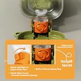 Coogime NEU 2 in 1 Hunde Trinkflasche für unterwegs- Mit 460ml Wasserflaseche und Futternapf für Hund und Katze, Hunde Tinkflasche to go, Wassernapf Hund unterwegs, Reisenapf Katze (Green, 460 ML)