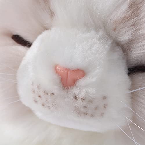 Image of CU-MATE Adorable Stuffed Animals Cat -Handmade Plush Soft Cat -Present Gift for Boys /Girls (Sleeping Ragdoll Cat)