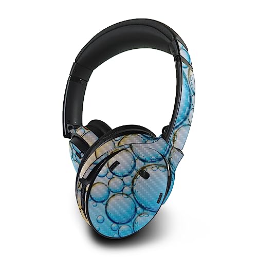Image of MightySkins Carbon Fiber Skin Compatible with Bose QuietComfort 45 Headphones Sunrise Bubbles | Protective, Durable Textured Carbon Fiber Finish | Easy to Apply