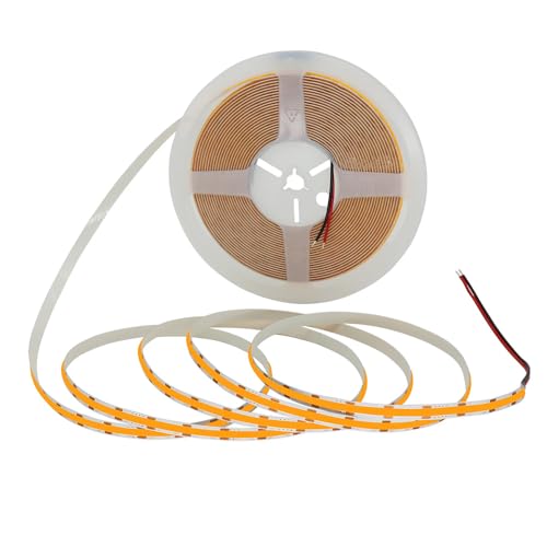 Cleiscry Ruban lumineux flexible LED orange rouge ambre 3 mm 5 mm 8 mm CC 12 V 24 V 1800 K 3000 K 4000 K 6000 K Bande lumineuse souple rétroéclairage...