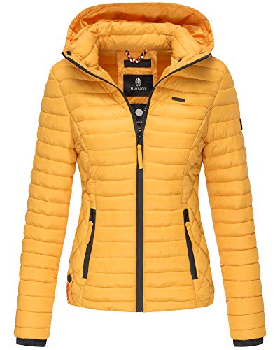 Preisvergleich Produktbild Marikoo Samtpfote Damen Jacke Steppjacke Frühling Übergangsjacke gesteppt Kapuze