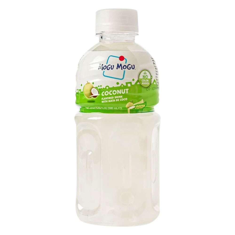 Mogu Mogu Coco 320 ml Pack 3 botellas con jelly nata de coco Refresco tropical