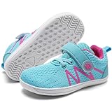 WateLves Toddler Shoes Little Kids Boys Girls Wide Barefoot Shoes Minimalist Walking Sneakers Breathable Lightweight Fit Naturally Zero Drop Sole(Sky Blue,29)
