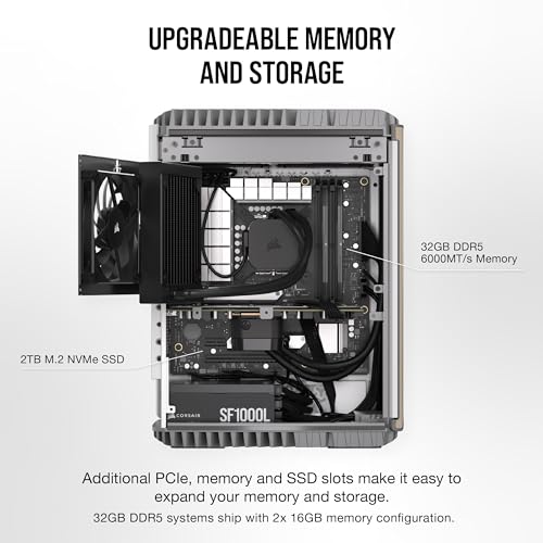 Image of Corsair ONE i500 Gaming PC - Liquid Cooled Intel Core i9 14900K CPU - Liquid Cooled NVIDIA GeForce RTX 4080 Super GPU - 32GB Vengeance DDR5 Memory - 2TB M.2 SSD - Wood Bright