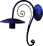 Stile Antico e Arte Povera ARMONIE D\'EPOCA. Lampada da parete per esterno ed interno in ferro battuto, forgiata a mano, stile arte povera, ideale per ville e casali, made in Italy