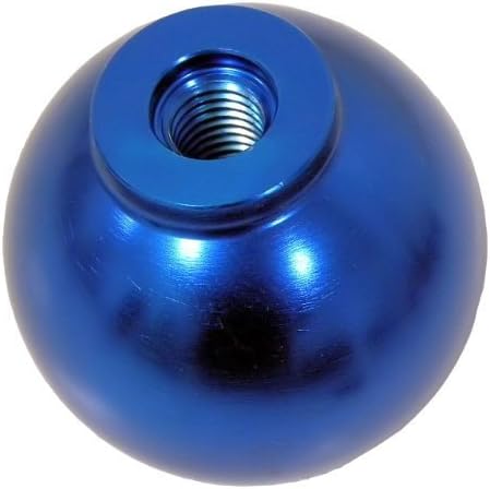 VMS RACING 10x1.25mm Thread 6 Speed JDM Round Ball Shift Knob in Blue Billet Aluminum for 03-08 2003-2008 Nissan 350Z Fairlady Z