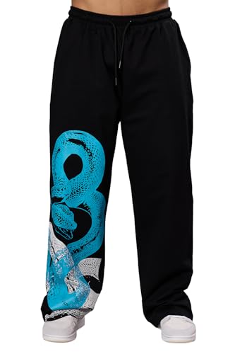 Image of FUAARK Mens Cotton Python Loose Oversized Track Pant