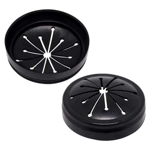 Image of 2pcs 3-3 /8 inch Garbage Disposal Splash Guard, Quiet Garbage Guard Disposal Drain Cover Garbage Disposals Rubber Drain Plugs Sink Splash Guard Replacement