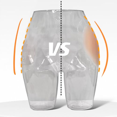Tonifio Almofadas de bumbum para mulheres, almofadas de quadril de silicone, roupa íntima acolchoada