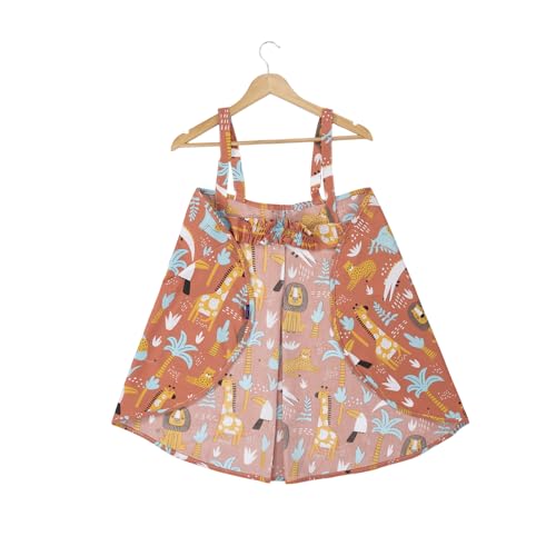 Image of Wakefit Nursing Pillow with Cape for Breastfeeding & Baby Care | 5 in 1 Feeding Pillow with 100% Cotton Removable Cover | Super Soft & Machine Washable | Jungle Zoo