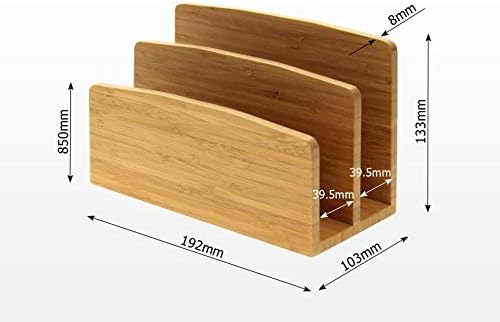 Woodquail Desk Letter Rack Paper File Holder, Made of Bamboo