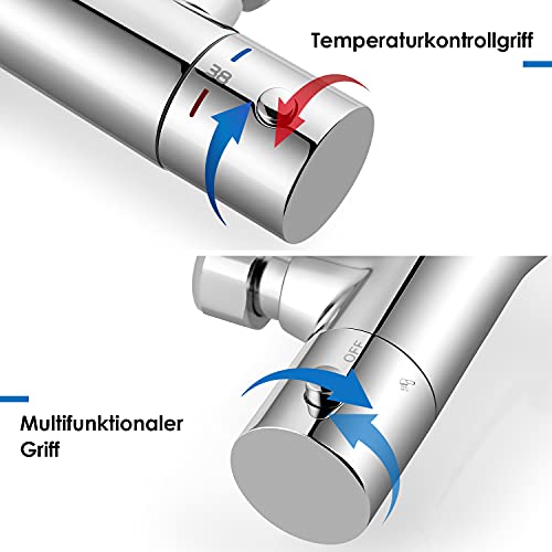 Grifo-Termostatico-para-Banera-y-Ducha-de-Laton-Grifo-Termostatico-Ducha-con-dos-salidas-de-agua-Grifo-de-Banera-Termostatico-con-Boton-de-Seguridad-de-38-Cromo