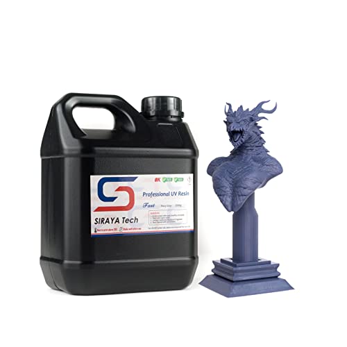 Siraya Tech Fast ABS-Like RÃ©sine d'imprimante 3D Rapide 405 nm RÃ©sine photopolymÃ¨re liquide standard d'impression 3D non cassante de haute prÃ©cision pour impression 3D LCD DLP (Gris Marine, 2 kg)