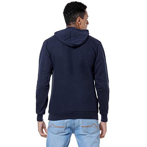 Image of Campus Sutra Men's Cotton Hooded Neck Sweatshirt