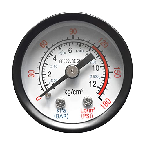 Small Pressure Gauge With Scale 1/8
