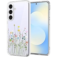Unov Coque Compatible Avec Samsung Galaxy A14 5G - Transparente - Avec Motif En TPU Souple - Absorption Des Chocs - Fine - Motif Gaufré - 6,6