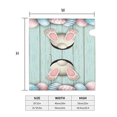 Image of Dujiea Easter Bunny Eggs Mailbox Wraps, Waterproof Magnetic Post Box Cover - Large Size 25.5 inchL x 21 inchW - Garden Yard Outside Farmhouse Home Decor