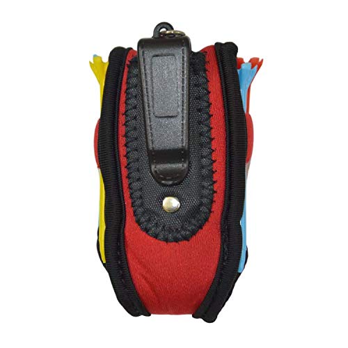 GolfBasic Neoprene Ball Pouch (Carries 2 Golf Balls) (Red)