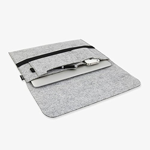 Tiptiper – Capa para notebook com manga de laptop de feltro de lã macia durável para laptop MacBook