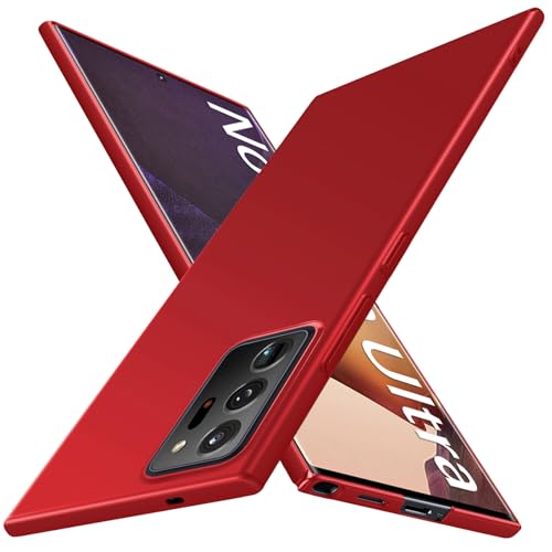 Coque Samsung Galaxy Note 20 Ultra rouge rigide et ultra fine pour une protection quotidienne