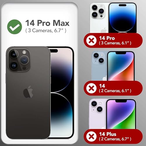 Image of Kratos Soft Silicone Case Cover Compatible with iPhone 14 Pro Max - Everyday Comfort Protection, Wireless Magnetic Charging Case with Raised Edge Camera & Screen Protection, Shock-Resistant Design