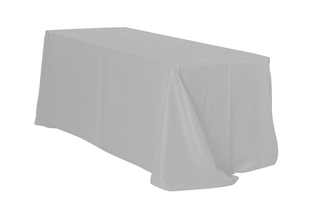 Sterling Mill Seamless Finish Polyester Rectangle Tablecloth for Dinner Banquets Engagement Parties Weddings