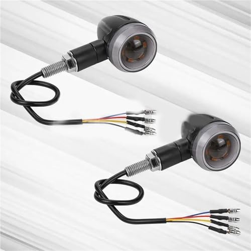 Feu clignotant de frein pour Suzuki style bullet en métal noir finitions custom
