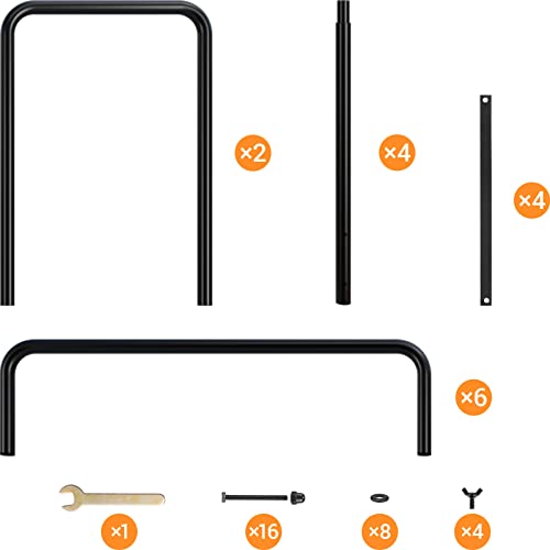 Tlgreen Firewood Rack Stand 8Ft Steel Firewood Log Holder For Fireplace, Indoor Outdoor Metal Log Holder Stand, Black #TOP7
