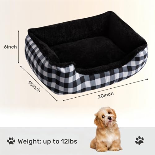 Panier pour chien ou chat rectangulaire peluche auto-chauffant - 4